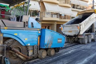 Ολική ασφαλόστρωση στην οδό 28ης Οκτωβρίου (Αλεξάνδρας) στον Βόλο