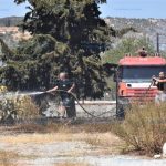 Φωτιά σε οικόπεδο στις Αλυκές Βόλου για καύση υπολειμμάτων φυτικής βλάστησης παρά την απαγόρευση λόγω αντιπυρικής περιόδου