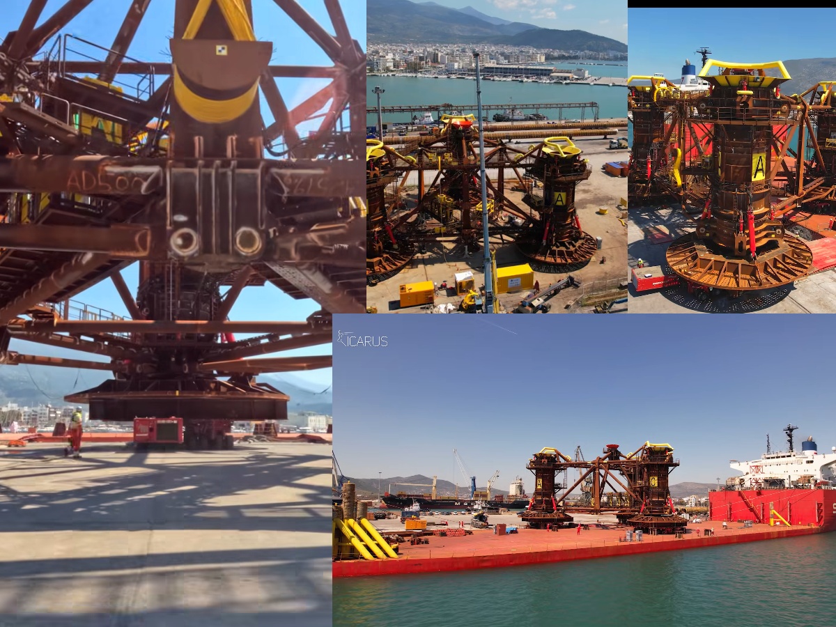 Giga κατασκευή 1500 τόνων της μεταλλοβιομηχανίας Λυκομήτρος φορτώθηκε από το λιμάνι του Βόλου σε ειδικό πλοίο για την Σκωτία – εντυπωσιακό video