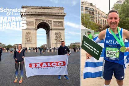 Ο Κριστιάν Περάκης με την EXALCO στον Schneider Electric Marathon de Paris 2026