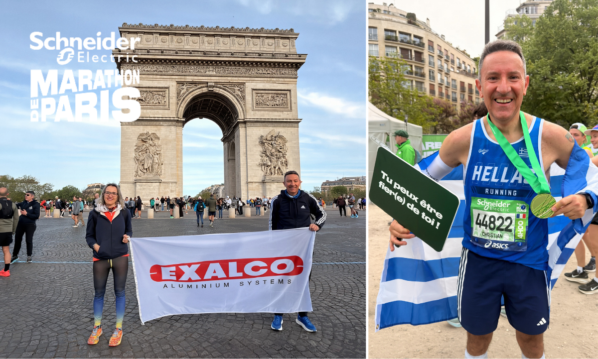 Ο Κριστιάν Περάκης με την EXALCO στον Schneider Electric Marathon de Paris 2026