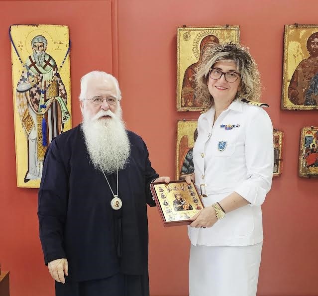 Επίσκεψη της νέας Λιμενάρχη Βόλου στον Σεβ. Μητροπολίτη Δημητριάδος