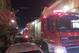 Νεκρός άντρας ηλικίας περίπου 65 ετών σε σπίτι στο κέντρο του Βόλου (Μακρινίτσης-Γαζή) μετά από φωτιά (pics & vid)