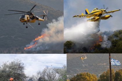 Οριοθετήθηκε η πυρκαγιά στις Νέες Παγασές Βόλου προς Σωρό και Παλιούρι – Καθοριστική και πάλι η άμεση δράση των εναέριων μέσων (εικόνες)