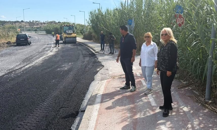 Αυτοψία της Αντιπεριφερειάρχη Άννας Μαρίας Παπαδημητρίου σε εργασίες συντήρησης οδικού δικτύου στη Μαγνησία