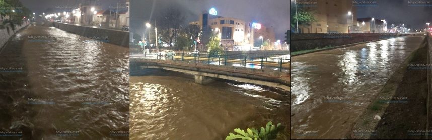Σε ύφεση η κακοκαιρία στη Μαγνησία – Κανένα πρόβλημα με τους χειμάρρους στον Βόλο (pics & vid)