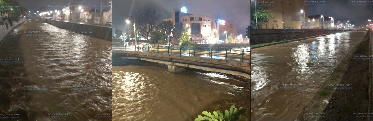 Σε ύφεση η κακοκαιρία στη Μαγνησία – Κανένα πρόβλημα με τους χειμάρρους στον Βόλο (pics & vid)